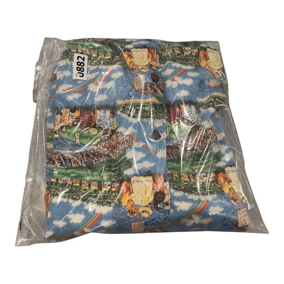 Mens Reyn Spooner Guy Buffet Egyptian Cotton Shirt Size Medium USA Golf All Over - Picture 9 of 9